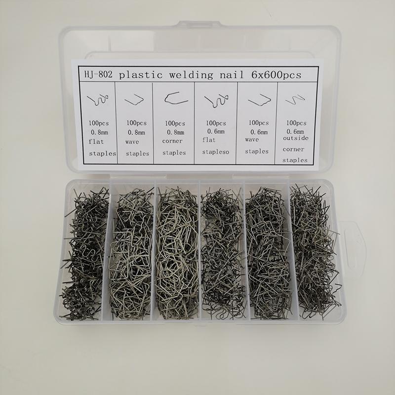 

600 шт./компл. гвозди для сварочного пистолета, скобы для горячего степлера для горячего сварочного аппарата, бампера, ремонта автомобиля, аксессуары для ремонта пластика