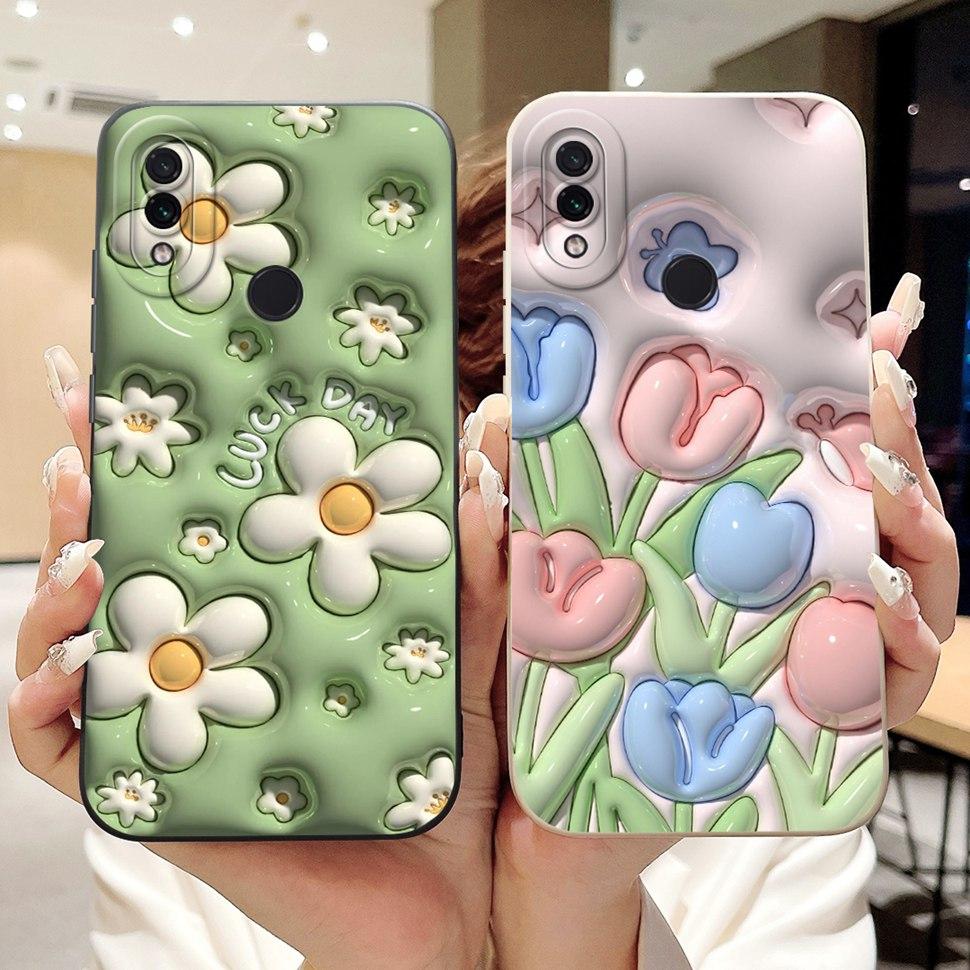For Xiaomi Redmi Note 7 Case 2019 Lovely Cartoon Painting Back Cover Soft Slim Phone Case For Redmi Note 7 Note7 Bumper 6.3"