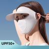 Outdoor Sunscreen Veil Sunscreen Face Scarf Face Cover Womne Sun Hats Face Gini Mask Ice Silk Mask