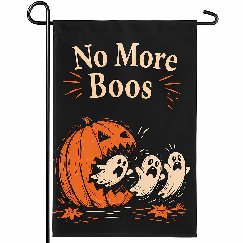 Double-Sided Halloween Garden Flag for Outdoor Party Decoration
