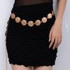 Textured Metal Geometric Waist Chain Women'S High-End Dress Accessories Fashion Versatile Metal Trouser Chain