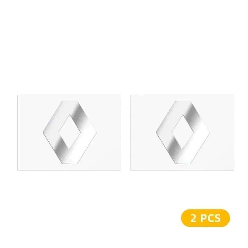 

2026 Hot For Renault Hub Caps 2/5/10pc 3D Metal Car Emblem Logo Decorative Stickers Badge Decal Interior Styling For Renault kol