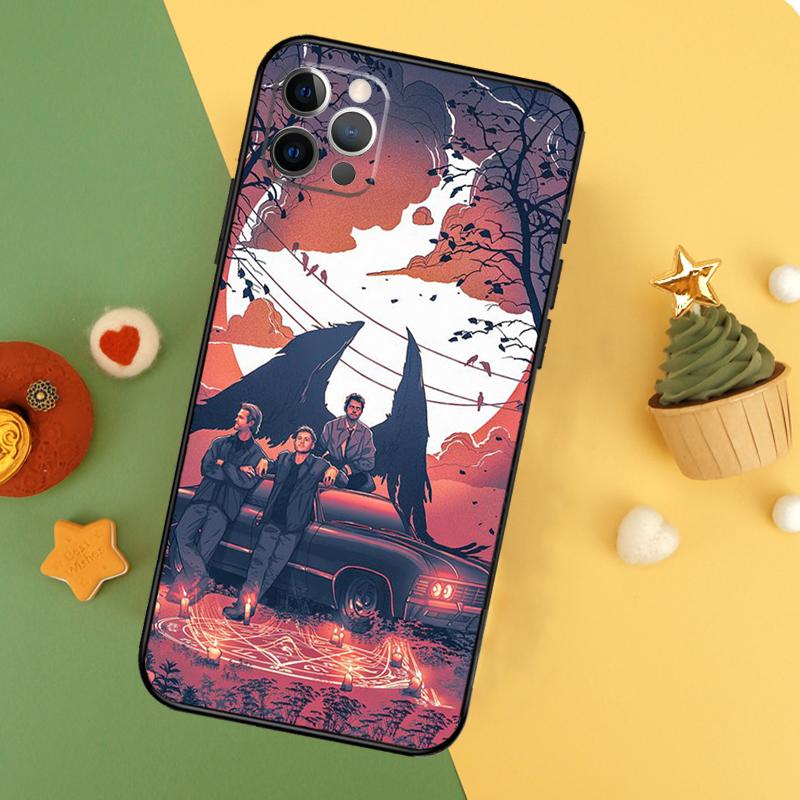 

Сверхъестественный чехол для телефона для iPhone 17 Pro Max 17Air 16E 15 14 13 12 11 16 Pro Max Mini Ударопрочный чехол iPhone 14Pro MAX