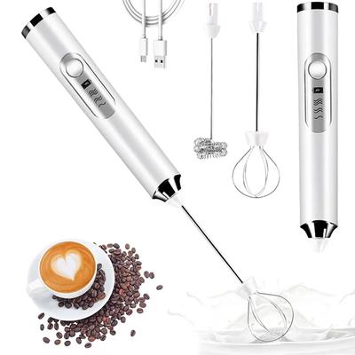 Mousseur à lait électrique portable USB, batteur à œufs, fouet à café manuel, mélangeur à mousse, rechargeable, pour la cuisine et la maison