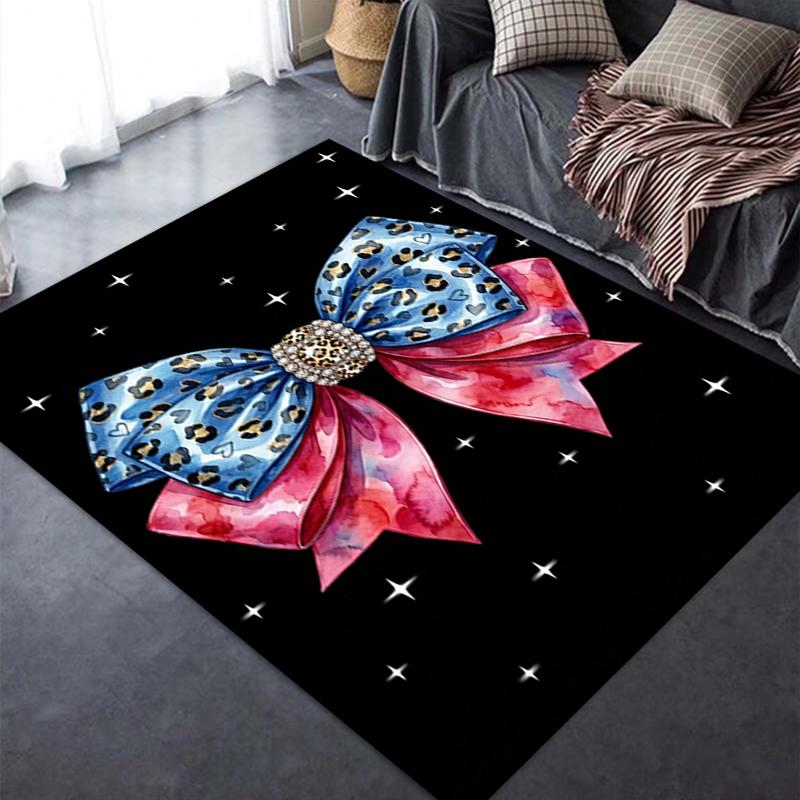 2025 New Gorgeous Bow Carpet Rug for Living Room Bedroom Home Sofa Decoration,Kids play Non-slip Floor Mat112