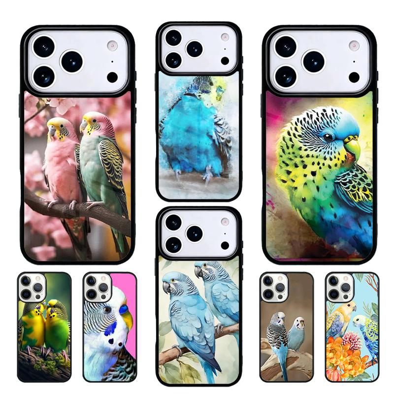 Pets 1 Budgies mobile phone case Compatible with IPhone 17 16 15 14 13 12 11Pro Max 17 Air cover