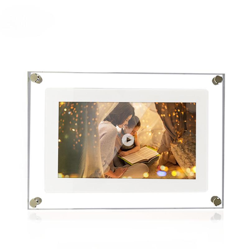 5/7/10 Inch 32GB High Definition Electronic Album Video Player Transparent Acrylic Digital Photo Frame