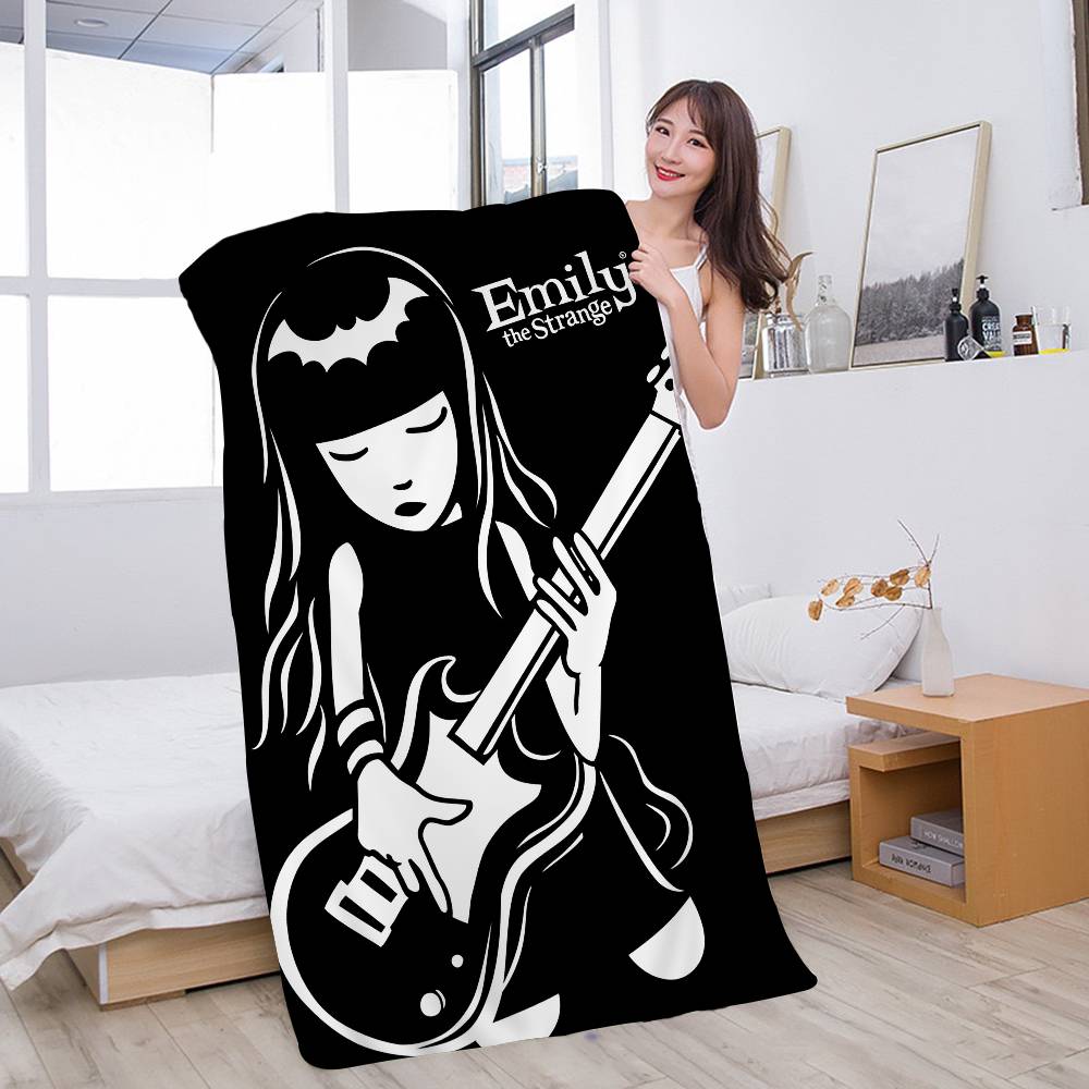 Anime Poster E-Emily HD Anime Microfiber Beach Towel Absorbent Quick dry Soft Yoga Swimming Resort Mountain Climbing Towel