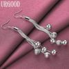 925 Sterling Silver Wedding Jewelry Bead Earrings