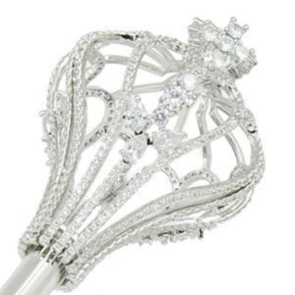 Durable Alloy Costume Scepter With Rhinestone Details For Stage Performances Pageantry Events