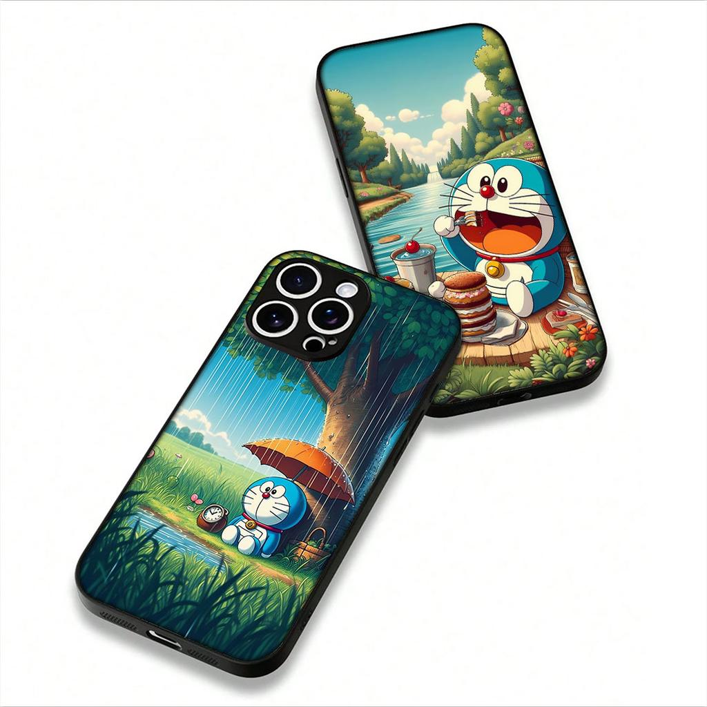 Cover for Motorola Moto E14 E15 G04 G05 G14 G15 G54 G24 Power G34 G35 G75 G84 G85 G45 G55 G64 Case Cute D-Doraemons Cat Poster