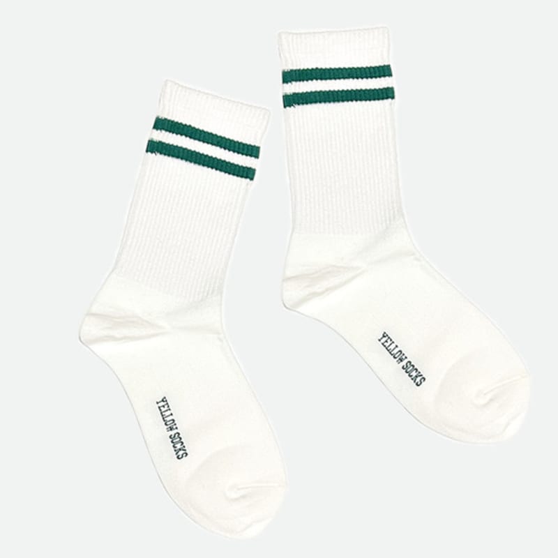 YELLOWSOCKS 2 LINE GREEN 2-Line Green