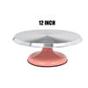 Aluminum Alloy 12 Inch Turntable Cake Decoration Accessory Set Rotating Cake Stand Tool Metal Stainless Steel Pastry Cake Stand