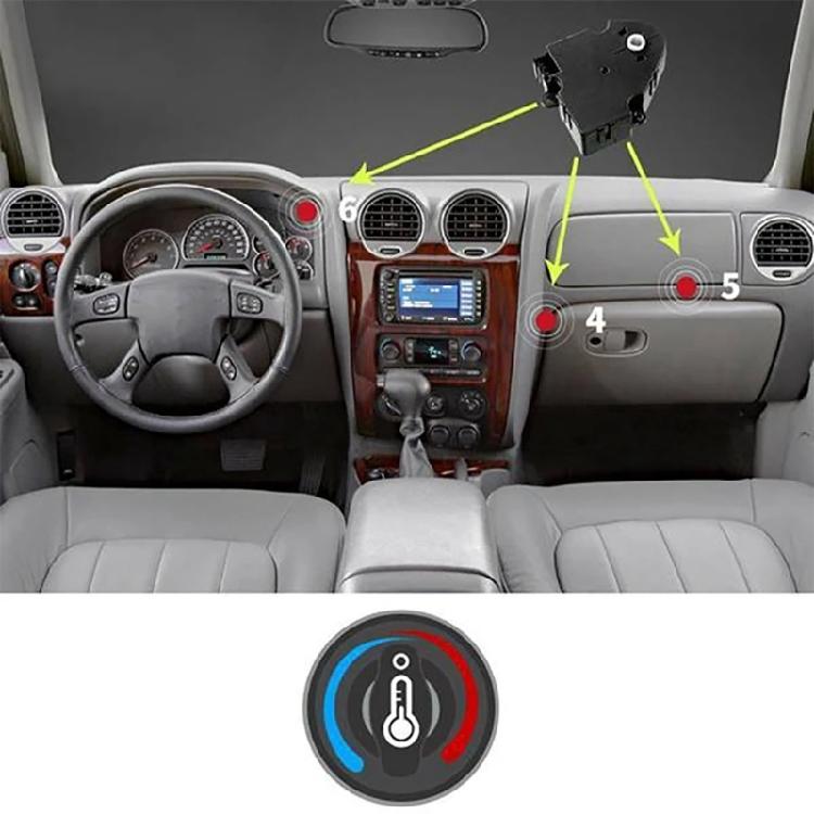 HVAC Heater Blend Door Actuator for 1500 2500 3500 89018365, 604-106, 52402588