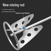 Stainless Steel Mixing Rod for Mortar, Plaster, Putty - Compatible with Hammer Drills
