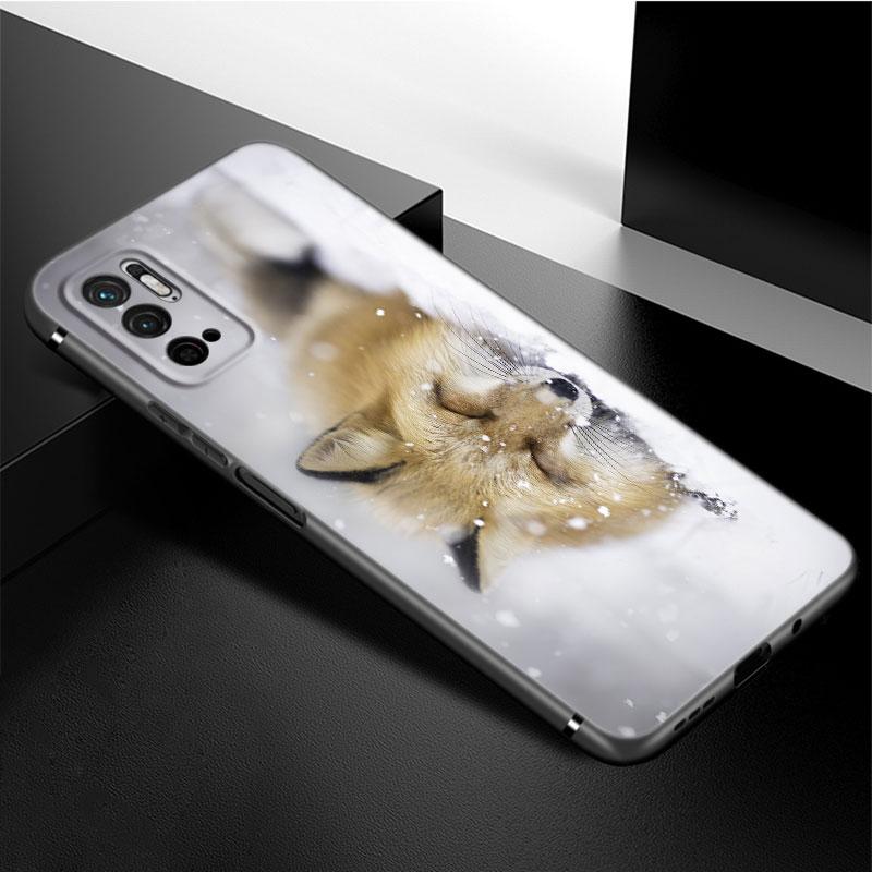 Landscape Winter Light Snow Phone Case For Xiaomi Redmi Note 11 10 9 8 Pro 11T 5G 10T 10S 9S 9T 9i 9C 9A 8T Soft TPU Black Cover