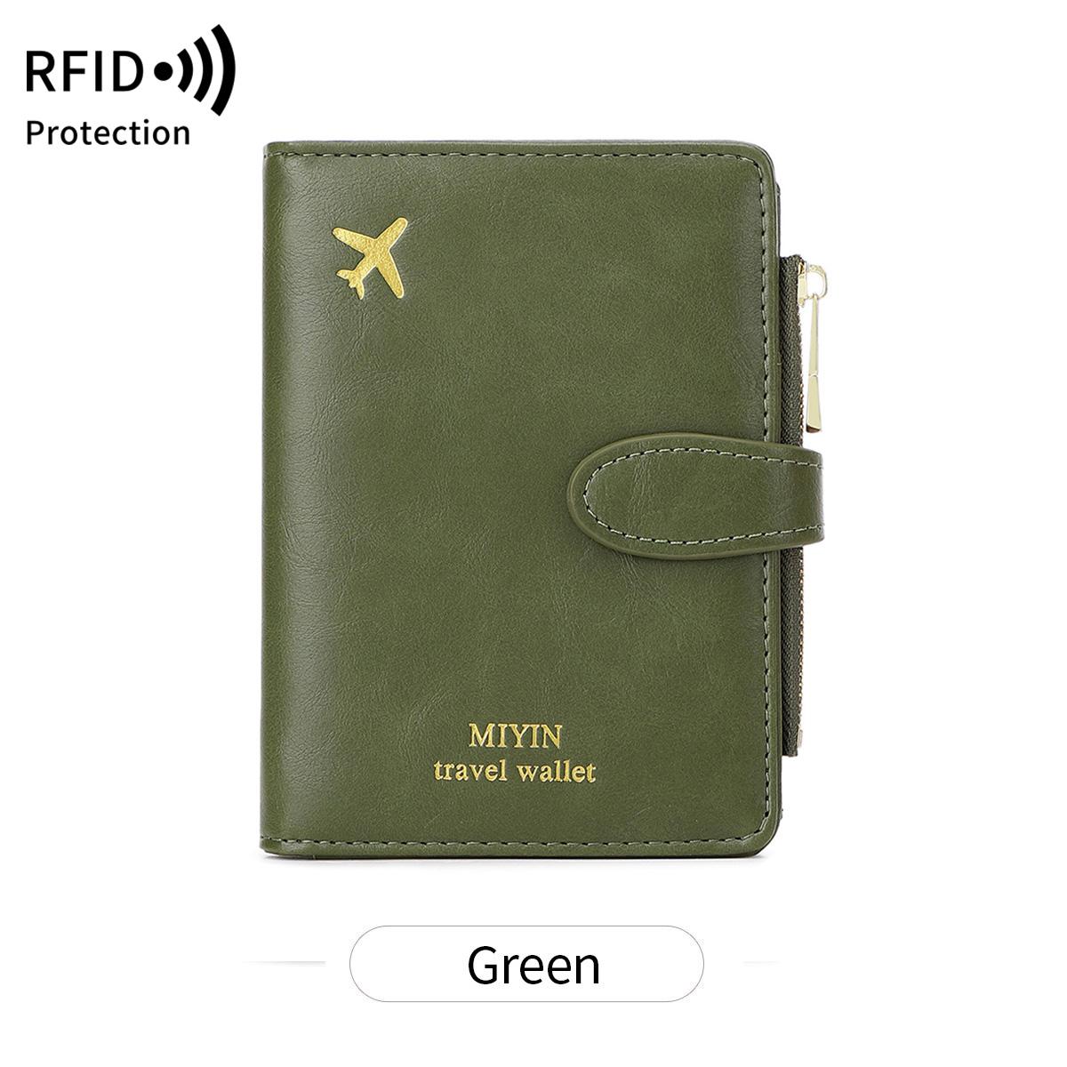 

Сумка для паспорта с рисунком самолета, многофункциональная, для удостоверения личности, банковской карты, RFID, зажим для паспорта, чехол для кошелька из искусственной кожи, дорожные аксессуары