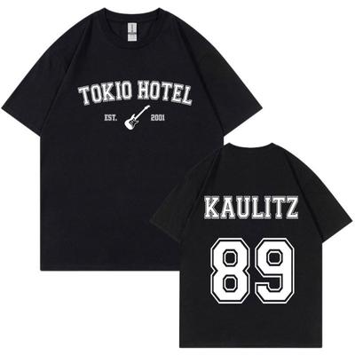 Rock Band Tokio Hotel Kaulitz T-shirt Herrenmode Casual Kurzarm T-shirt Hip Hop Punk Übergroßen T-shirts Unisex Streetwear