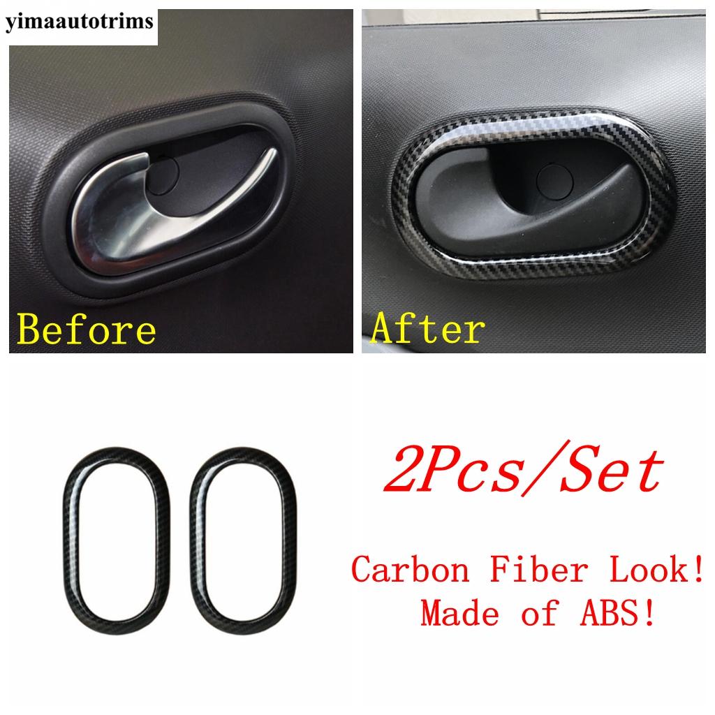 Dashboard Gear Panel Reading Light Handle Bowl Window Lift Cover Trim For Smart 453 Fortwo 2015 -  Carbon Fiber Accessories