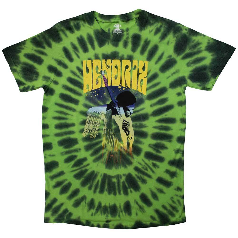 

Jimi Hendrix Hear The Vibe T-Shirt Green New S