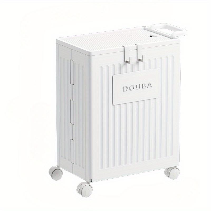 

1 шт. корзина для хранения коврика для йоги, трубка для хранения фитнес- и спортивного оборудования, бытовой органайзер на колесиках белый