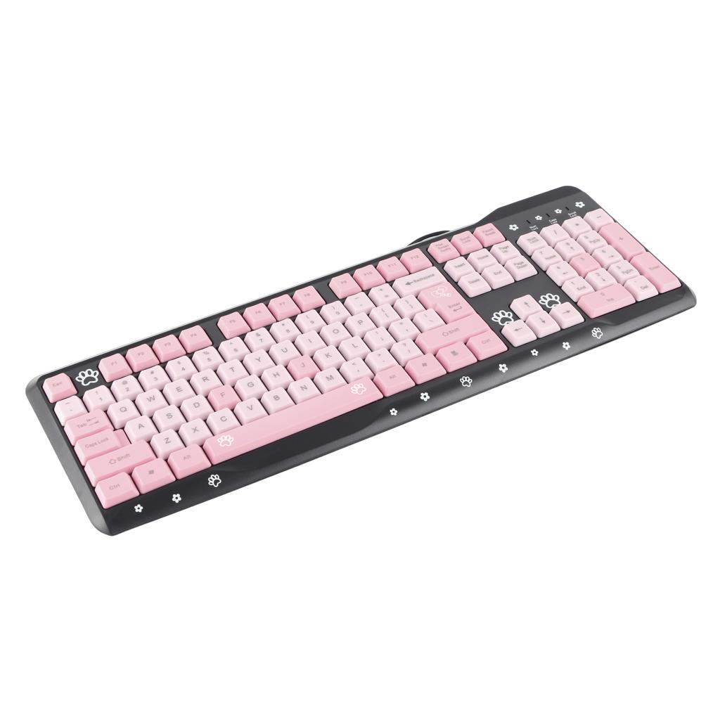 Keyboard USB Wired UltraThin Cute Cartoon for Home Office Laptop Computer Universal