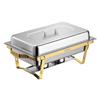4 Packs Chafing Dishes for Buffet Set, 8.5L Stainless Steel Chafer, for Banquet Party Wedding, Rectangle Buffet Server and Warmer, with 4 Full Size