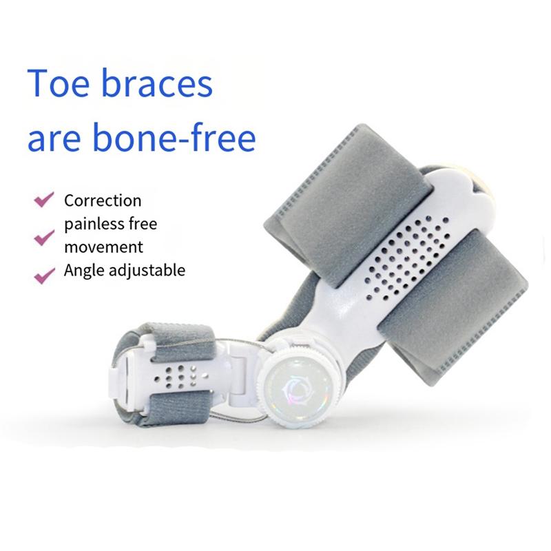 A65T-Bunion Corrector For Women Men, Adjustable Knob Double Correction Separator For Splints Hammer Toe Straightener