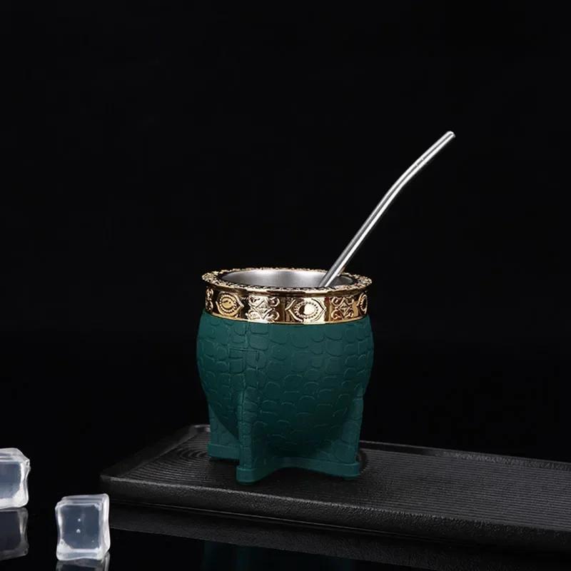 1PC Tazas Tazas Para Café Stainless Steel Double Wall Cup 200ml Insulated Tumbler Yerba Mate Tea Coffee Beer Drinking Mug Double