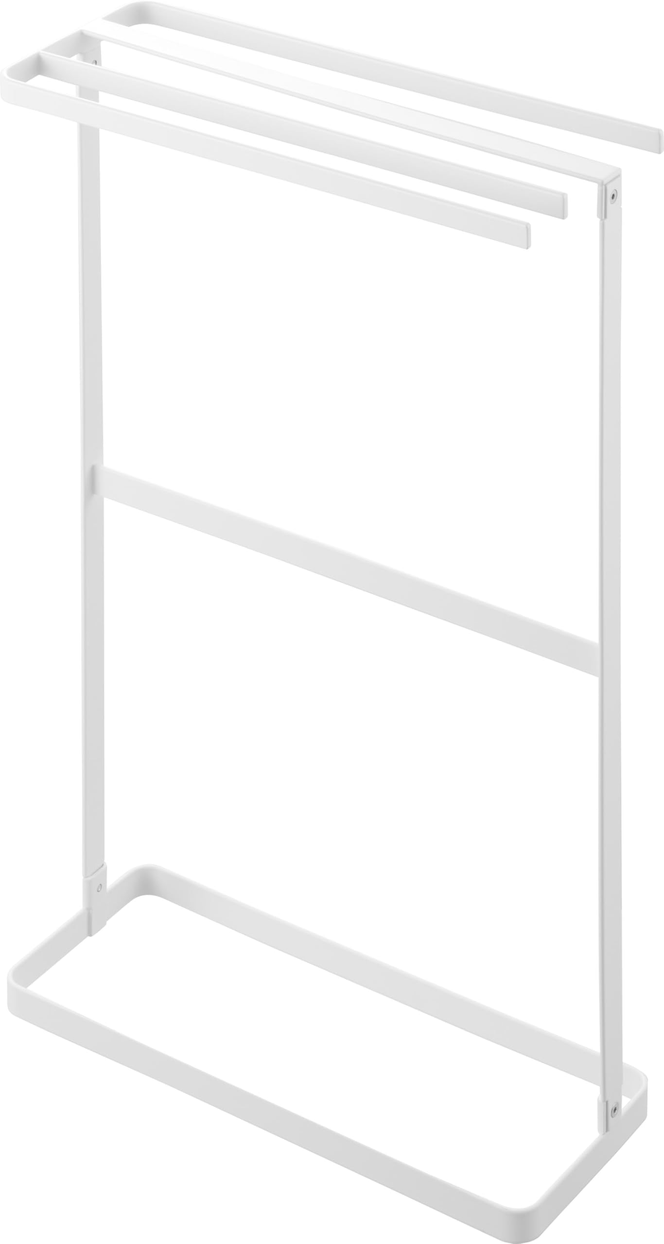 

Yamazaki Towel Tower Slim for Bath Clothes Drying 10549 (Yamazaki Industries) Side-hanging Hanger, White, W36.5×D14.4×H61.2cm, Series, Design, Towels,