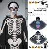 Goth Skeleton Cape Cloth Skull Bones Cloak Fashion Halloween Props  Adult