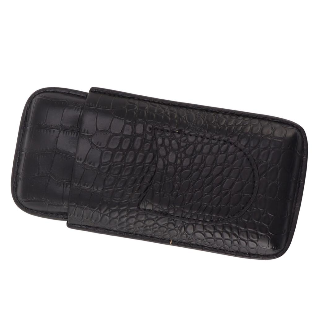 Portable Cigar Case 3 Holder Leather Humidor Box Cigar Moisturizing Protection Storage Bag