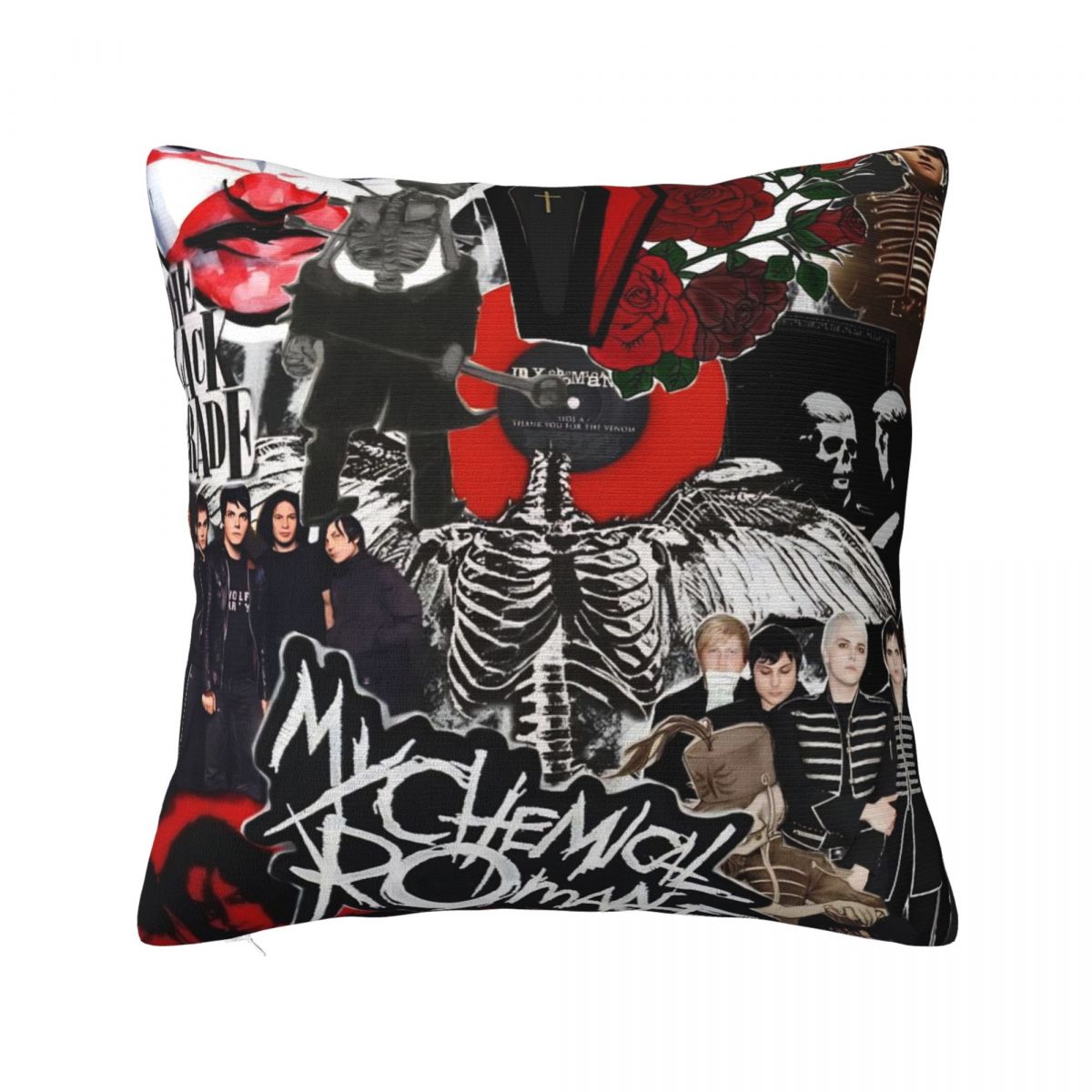 

My Chemical Romance MCR Музыкальная Группа Наволочка Чехол для Подушки Чехол для Подушки Ретро Наволочки Для Свадебной Вечеринки Домашний Декор 12x12Inch