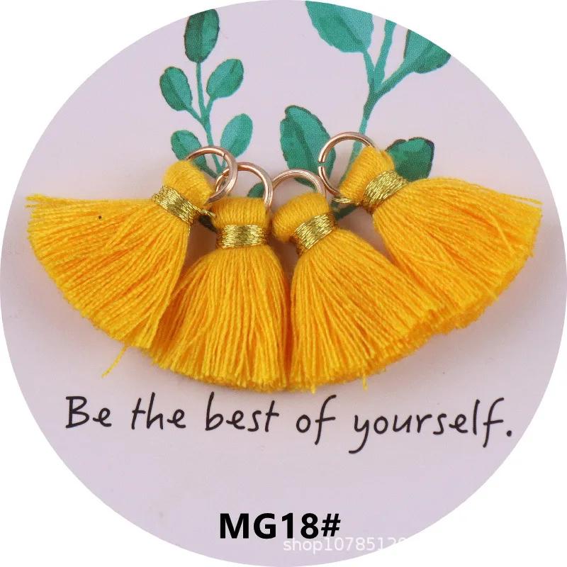 10Pcs Mini Metal Hanging Ring Tassel Trim Pendant DIY Craft Jewelry Earrings Decor Material Fringe Trim DIY Sewing Supplies 20mm