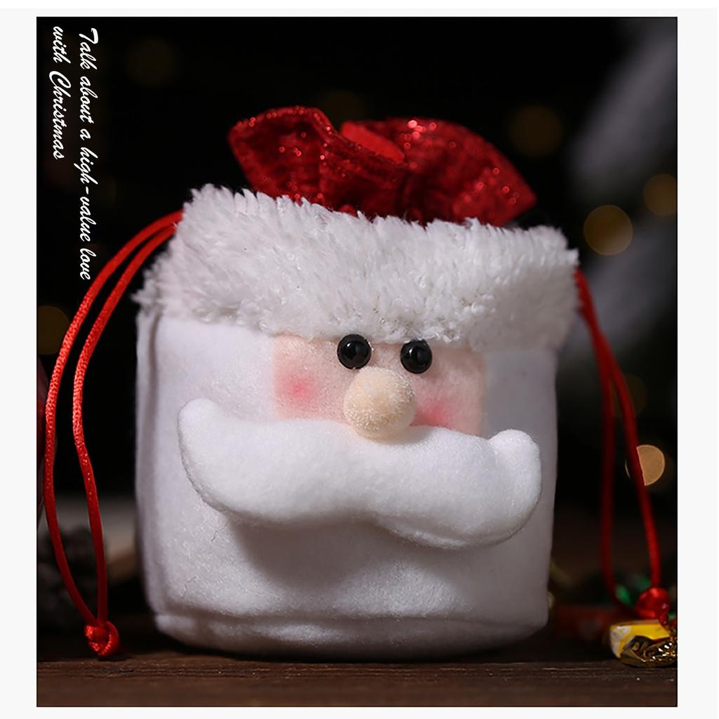Christmas Kids Candy Bags Pouch Santa Snowmen Xmas Bag Children Bag Drawstring Container