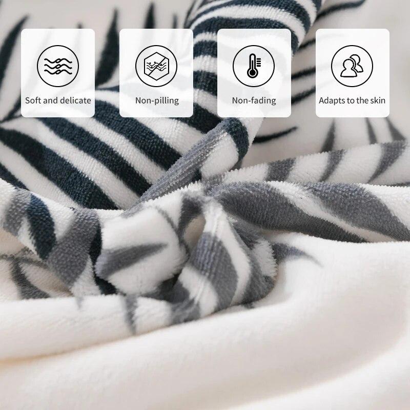 Milk Velvet Printed Bed Skirt, Thick And Warm Mattress Cover, Bedroom Trim, High Weight Fabric