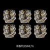 Premium Crystal Glass Whiskey Tumbler Set With Gold Trim Brandy Spirits Glasses 6-Piece Or 2-Piece Decanter