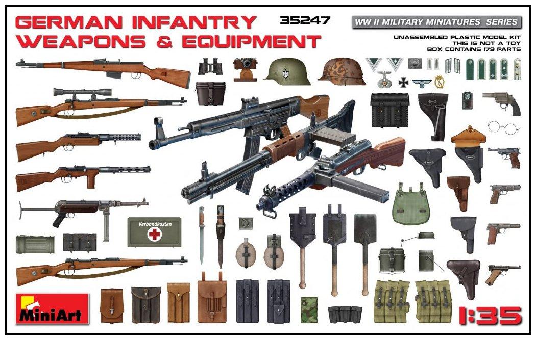 

Miniart German Infantry Weapons Equipment Set Plastic Model MA35247 1/35 &