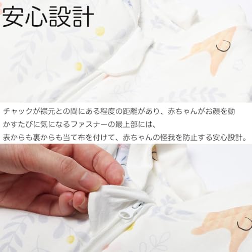 [MOMSMENU] Baby-Schlafsack, Dick, Winter, 2,5 Tog, Flauschig und Warm, Baumwolle, Weich, Mit Ärmeln und Abnehmbaren Ärmeln, Niedlich, 2-Wege-Design, Alter 15 bis 36 Monate