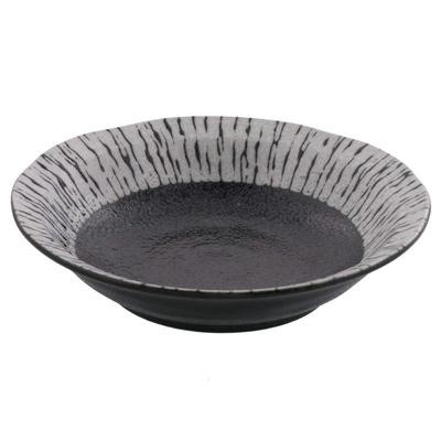 EAST table Flache Schüssel, 16,5 cm, Öltropfen, Schwarz, hergestellt in Japan, mikrowellengeeignet, spülmaschinenfest, japanische Geschirrschüssel kt-015