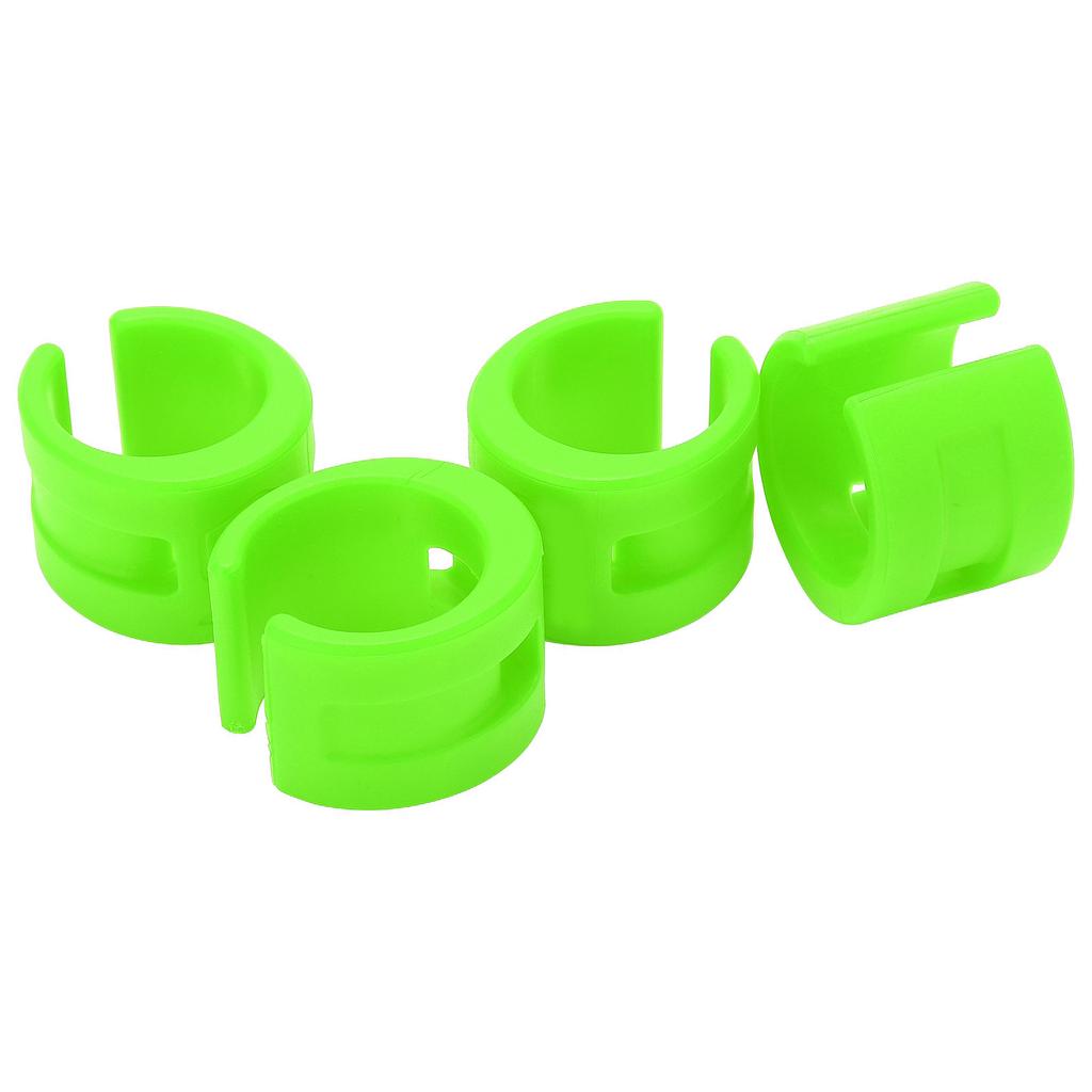 4pcs set Bike Front Rear Fork AntiCollision Rubber Protection Ring Guard Chain Sticker(Green )