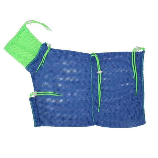 Cat Bathing Bag Adjustable Anti-bite Anti-Scratch Shower Restraint Bag Breathable Mesh Grooming Bag for Bathing Nail Trimming Medicine Taking