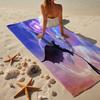 Dragon's Glimmering Fish Beach Towel, Super Soft Microfiber, Gift for Her/Him, Birthday, for Pool, Beach, Travel, Home Decor Fan gifts