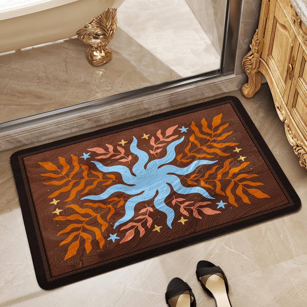 Bathroom Toilet Absorbent Floor Mat Bathroom Door Dirt Resistant Quick Drying Anti Slip Mat