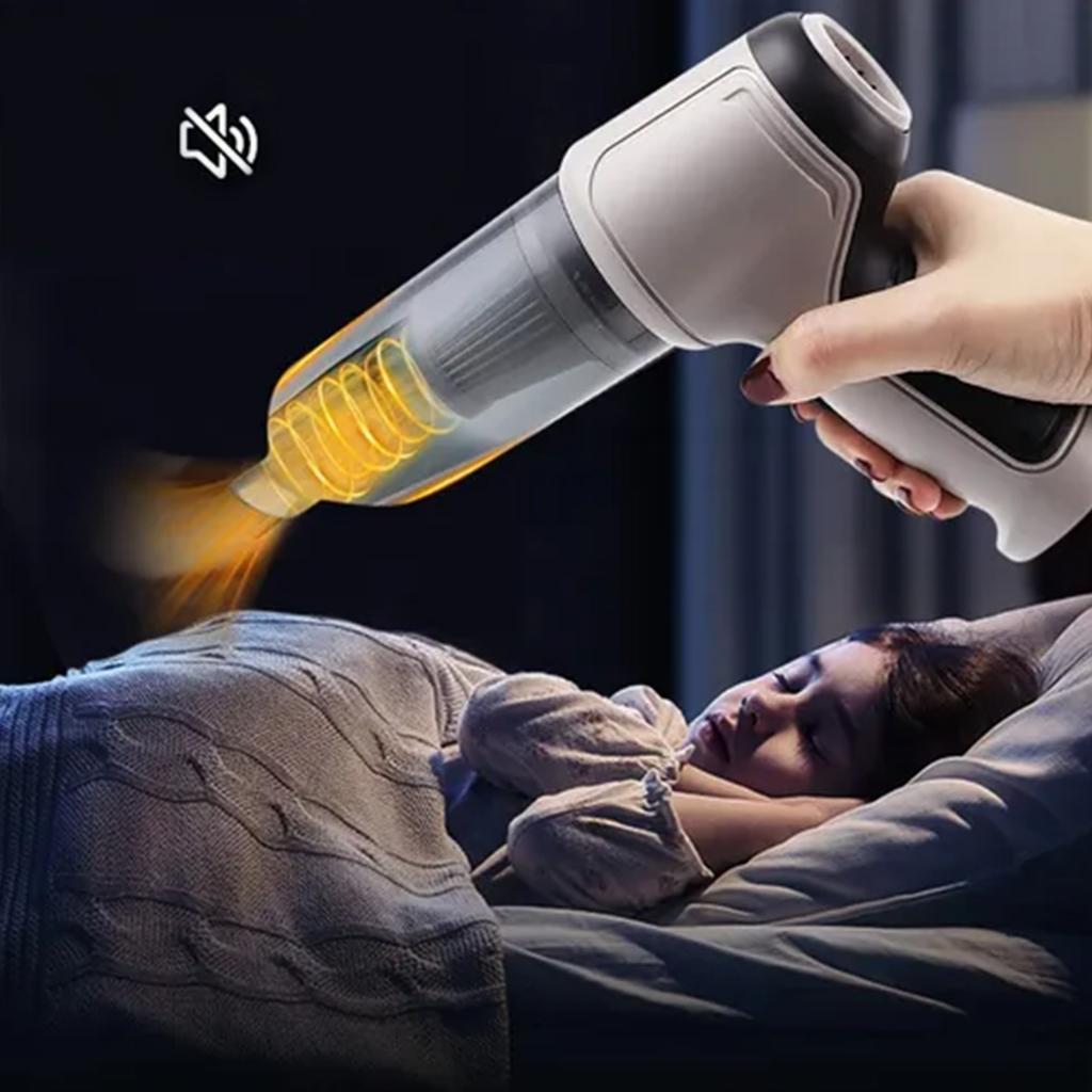 Car Vacuum Cleaner DC 7.4V 120W Strong Suction Low Noise Portable Pet Hair Vacuum Cleaner for Car