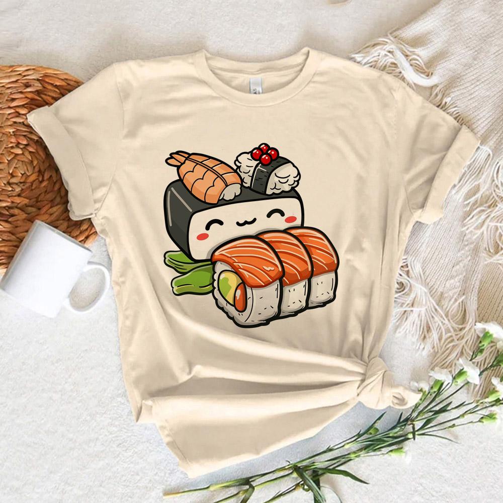 Sushi Top Women Harajuku Japanese Funny T Shirt Girl Streetwear Clothing