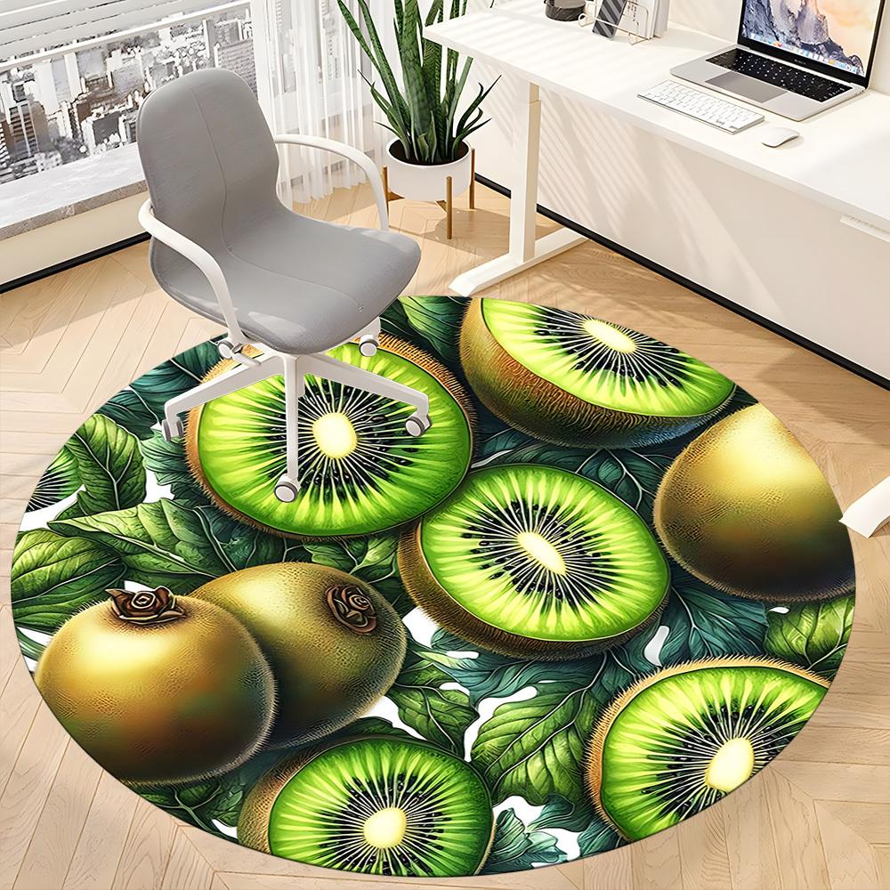 1pc Kiwi Fruits Chair Carpet for Office, Perfect for Office, Holiday Party Decoration Choice Yy260314020