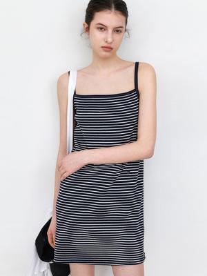 Atelier Nine Stripe Color Block Dress (Op-6333)