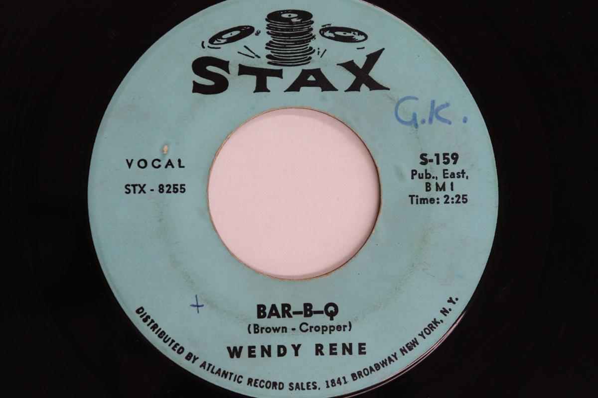 

7-дюймовая пластинка WENDY RENE - Bar-b-q / Young & Foolish S159 STAX 1964 США Соул/Фанк Б/У