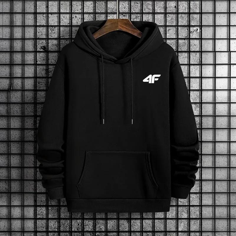 2025 Hot Sale Men's Hoodie High Quality Hooded Long Sleeve Solid Color Sweatshirt Urban Casual Fashion Sporty Hoody Outerwear